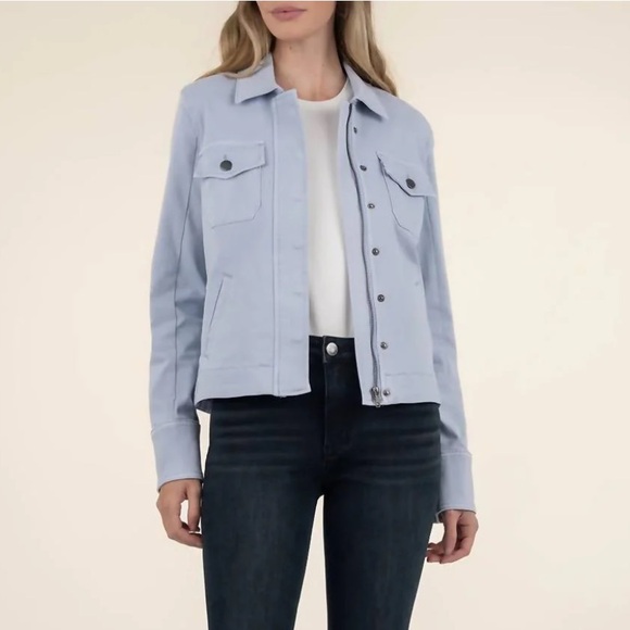 Kut from the Kloth Jackets & Blazers - NWT Kut from the Kloth Light Blue Utility Jacket